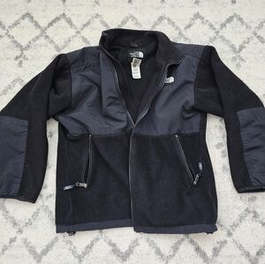 The North Face Kids Black Fleece & Nylon Panel Jacket